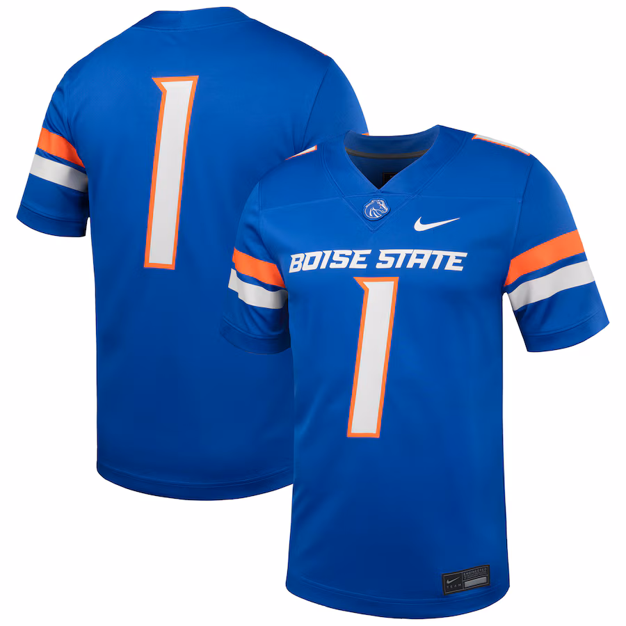 #1 Boise State Broncos Nike Untouchable Football Jersey - Royal - ujerseystore
