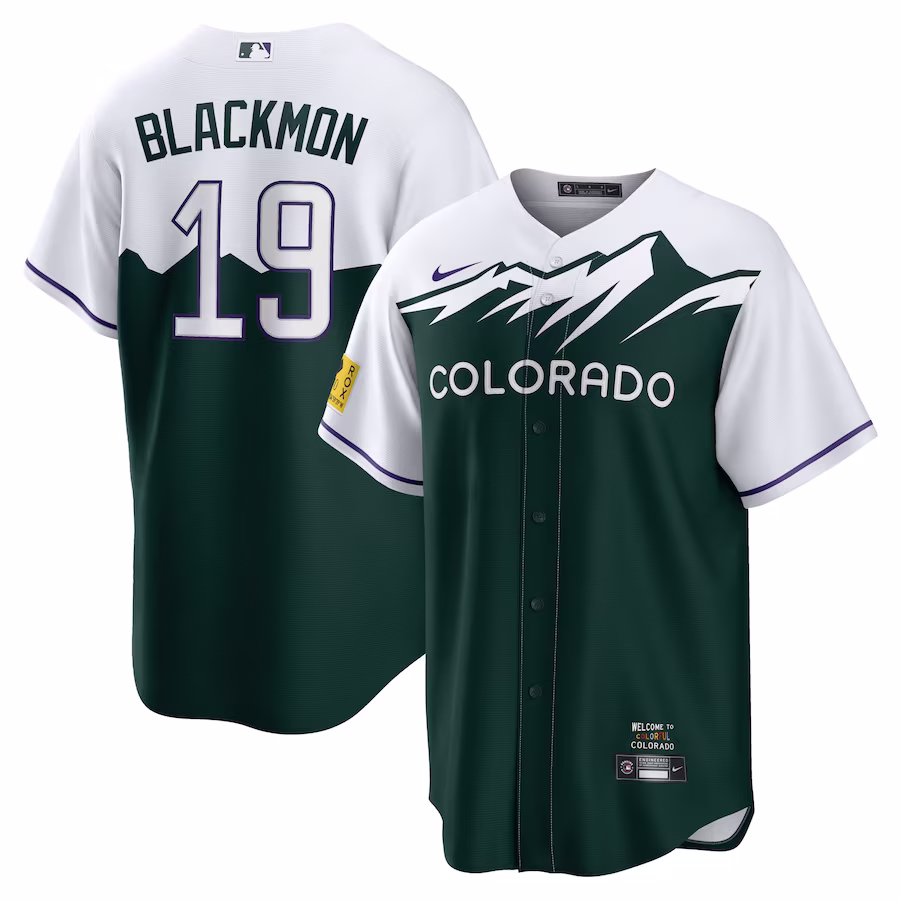 Men's Colorado Rockies Charlie Blackmon Nike White/Forest Green City Connect Replica Player Jersey - ujerseystore