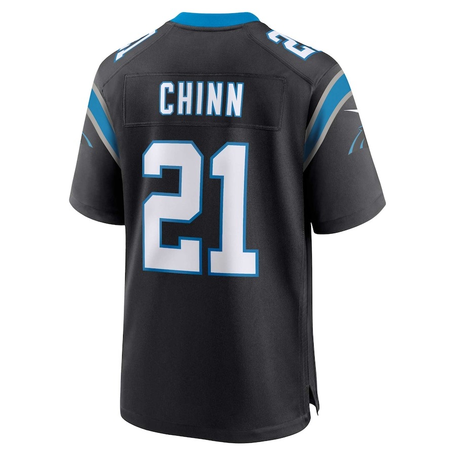 Men's Carolina Panthers Jeremy Chinn Nike Black Game Jersey - ujerseystore
