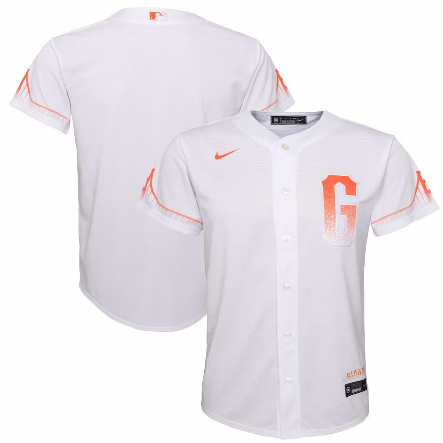 Youth San Francisco Giants Nike White City Connect Replica Jersey - ujerseystore