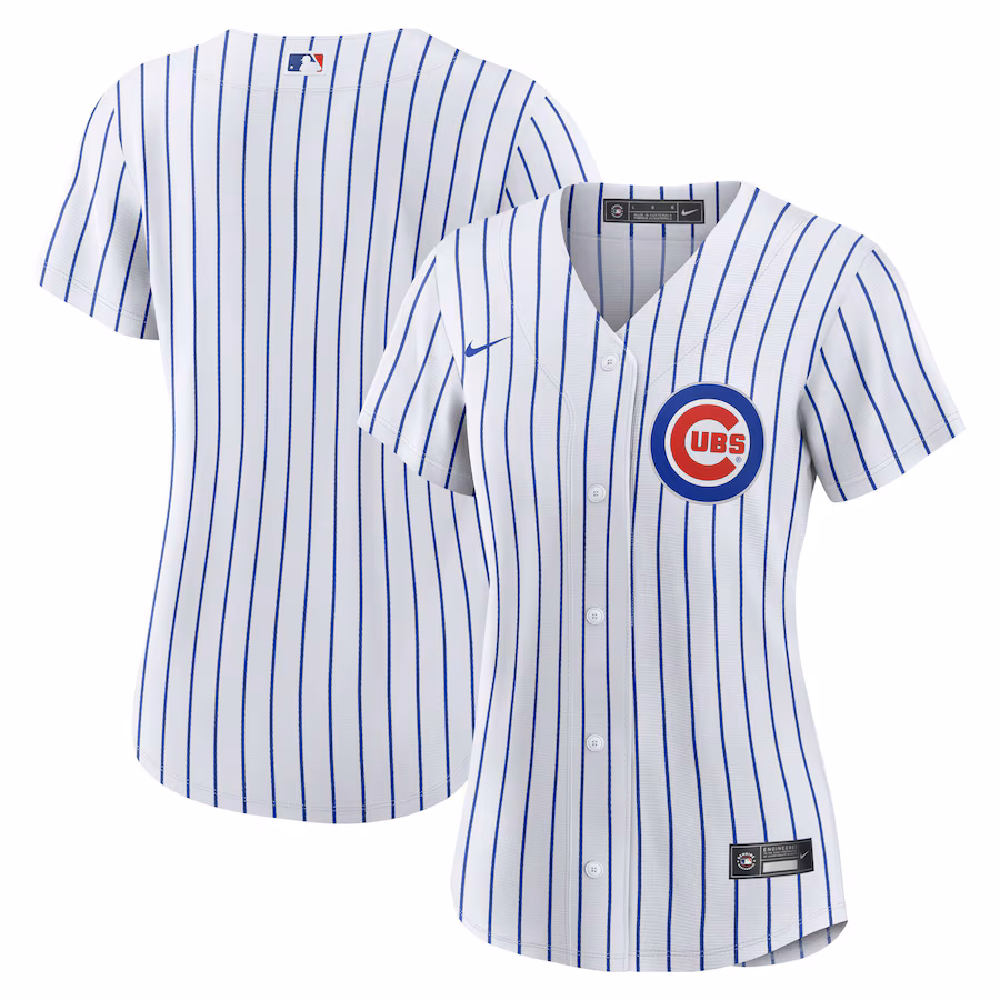 Women's Chicago Cubs Nike White Home Blank Replica Jersey - ujerseystore