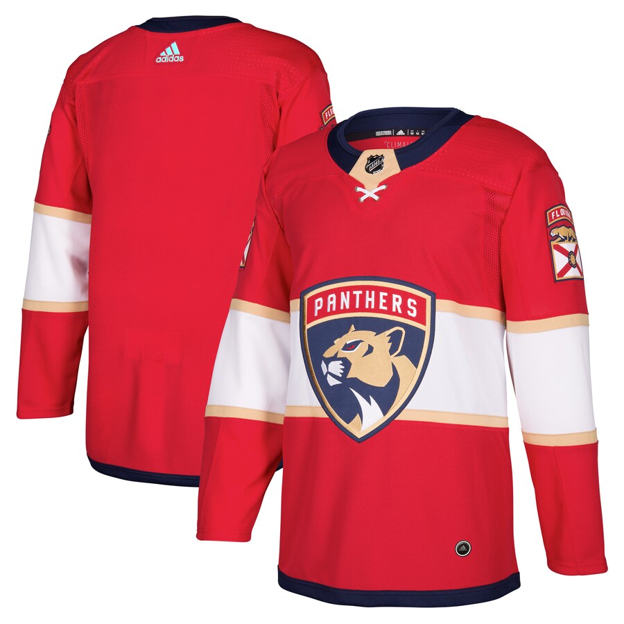 Men's Florida Panthers adidas Red Home Authentic Blank Jersey - ujerseystore