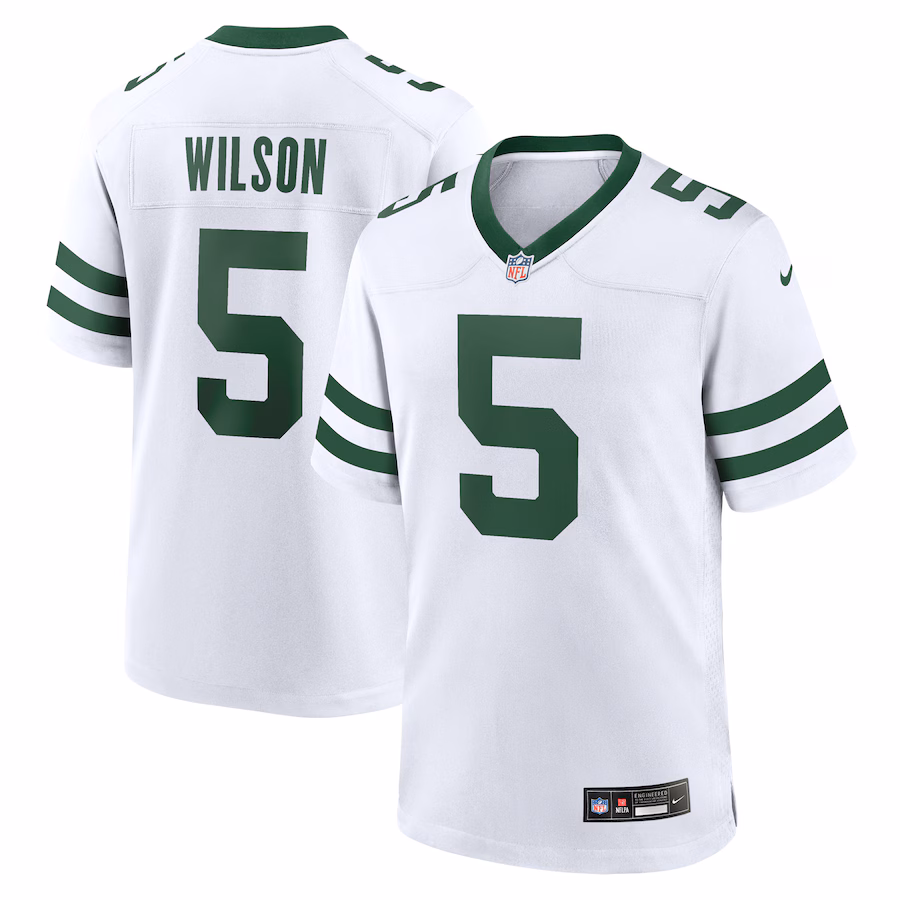 Men's New York Jets Garrett Wilson Nike  White Alternate Game Jersey - ujerseystore