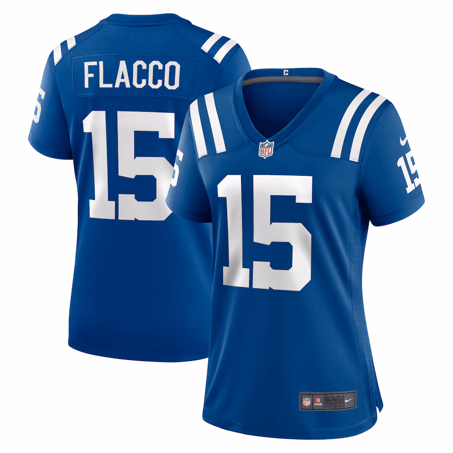 Women's Indianapolis Colts Joe Flacco Nike  Royal Game Jersey - ujerseystore