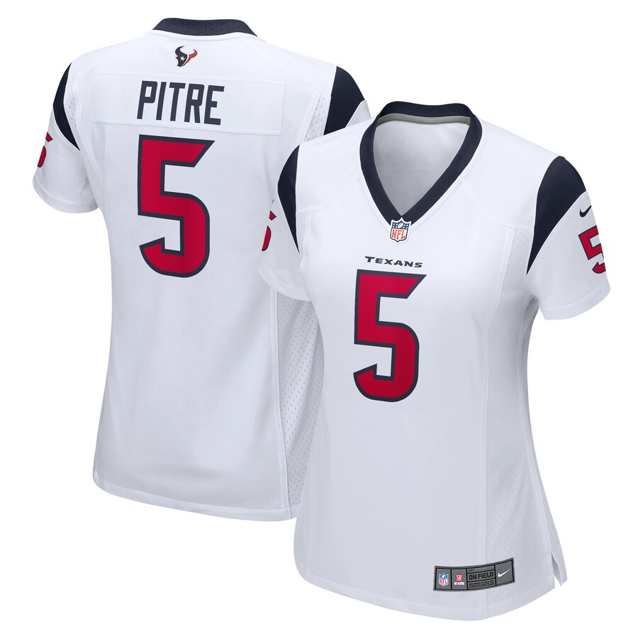 Women's Houston Texans Jalen Pitre Nike White Game Player Jersey - ujerseystore