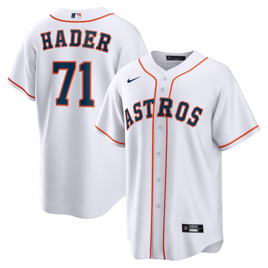 Men's Houston Astros Josh Hader Nike White Home Replica Player Jersey - ujerseystore