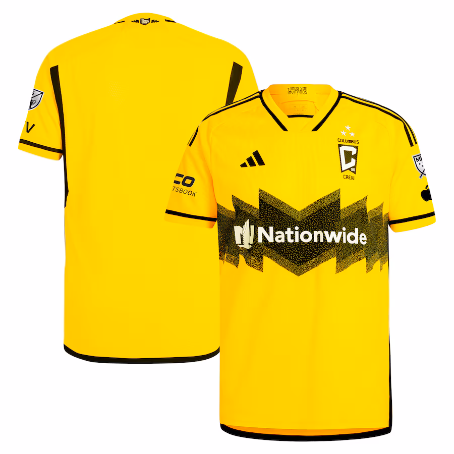 Men's Columbus Crew  adidas Yellow 2024 The Home Kit Authentic Jersey - ujerseystore