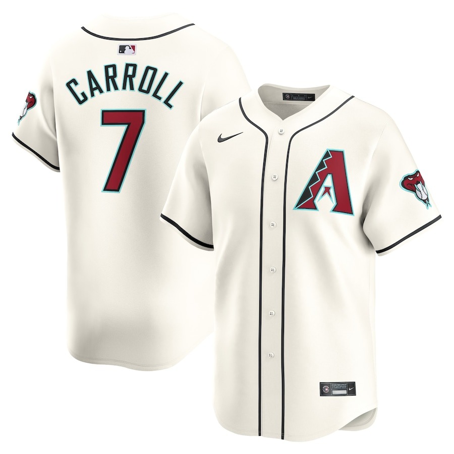 Men's Arizona Diamondbacks Corbin Carroll Nike White Home Limited Player Jersey - ujerseystore