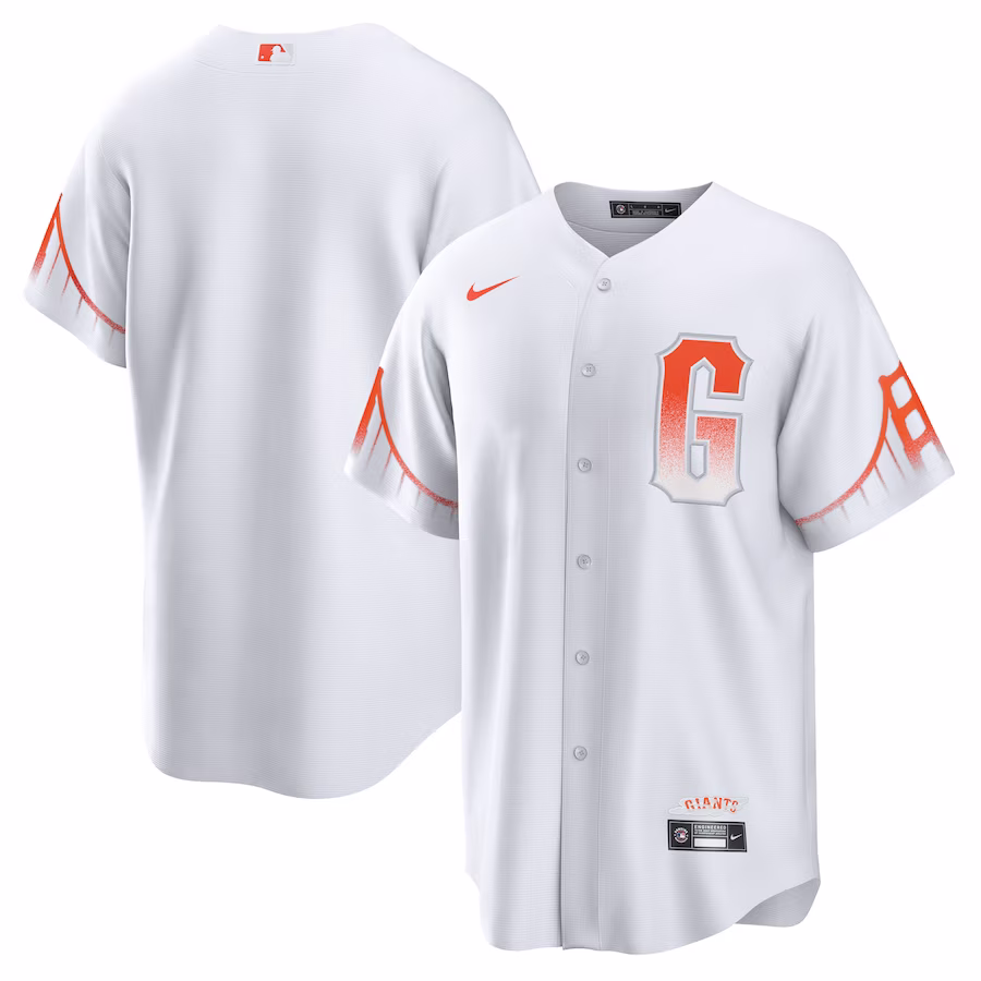 Men's San Francisco Giants Nike White City Connect Replica Jersey - ujerseystore