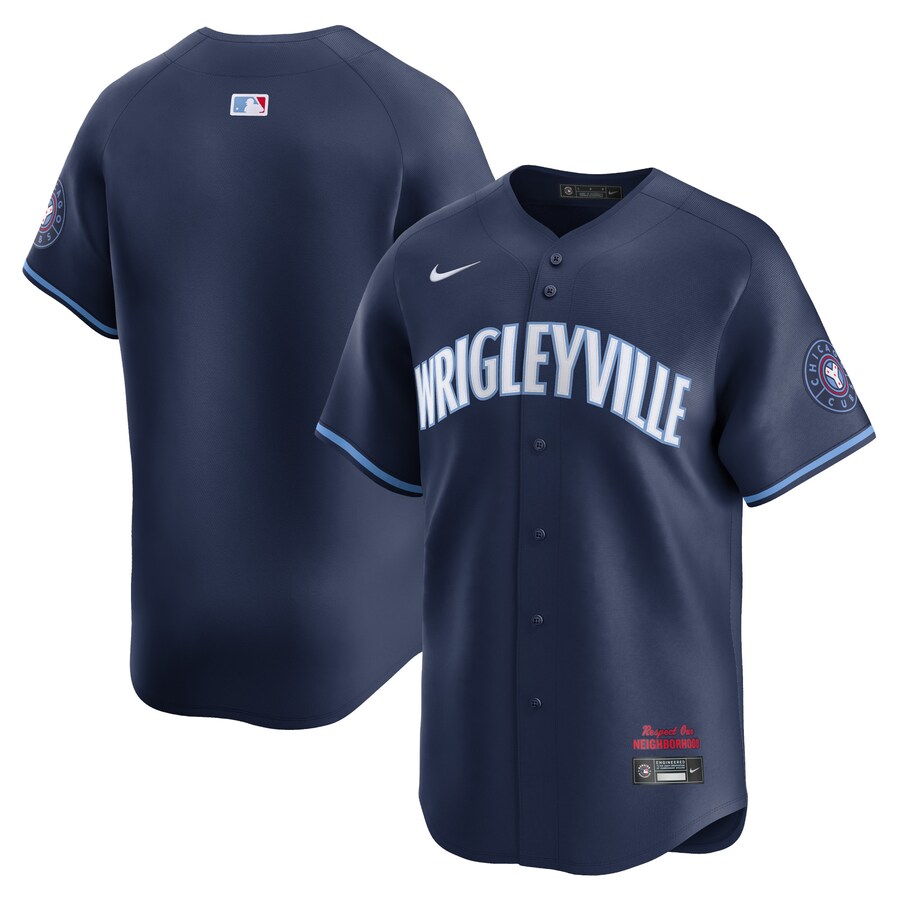 Men's Chicago Cubs  Nike Navy City Connect Limited Jersey - ujerseystore
