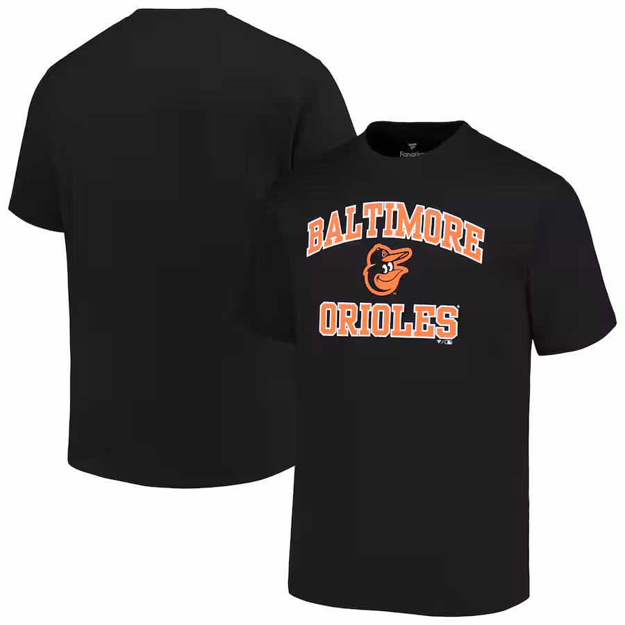 Men's Baltimore Orioles Profile Black Big & Tall Heart & Soul T-Shirt - ujerseystore