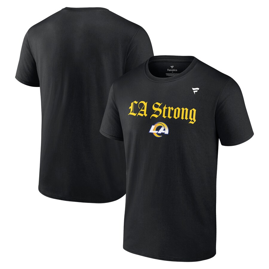 Unisex Los Angeles Rams Fanatics Black LA Strong T-Shirt - ujerseystore