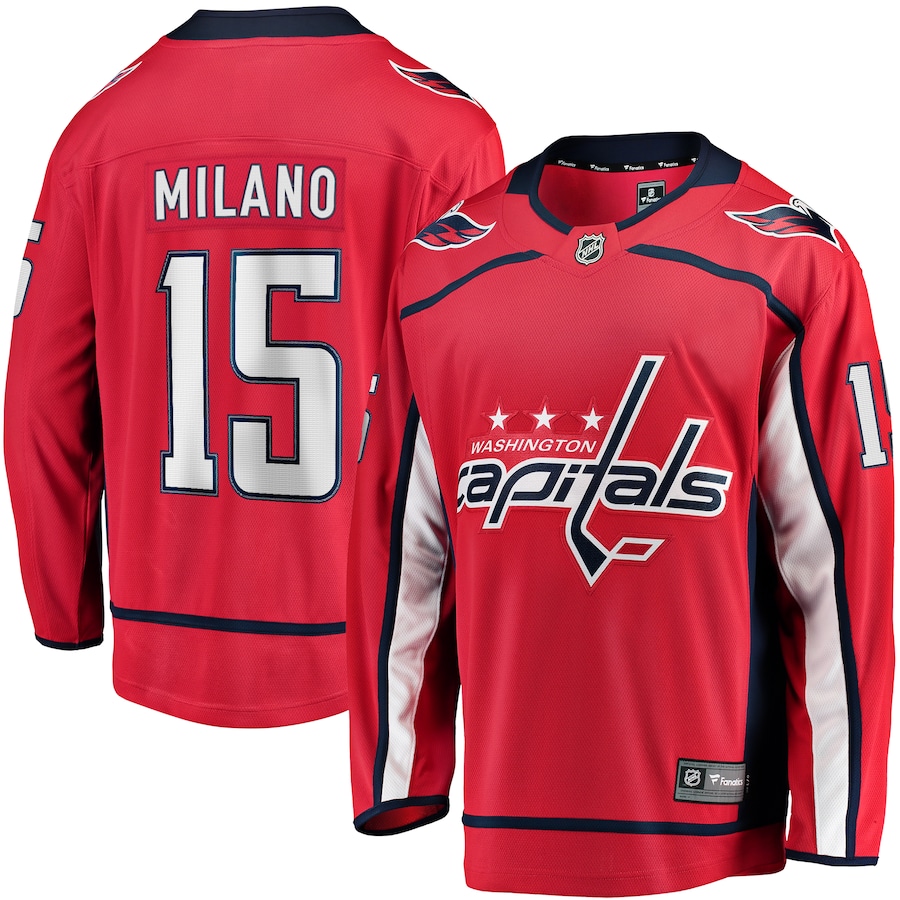 Men's Washington Capitals Sonny Milano Fanatics Red Home Breakaway Jersey - ujerseystore