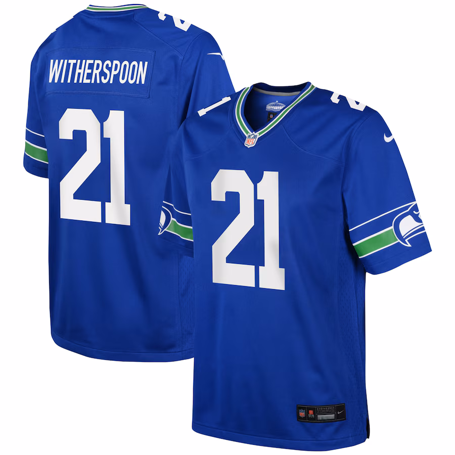 Youth Seattle Seahawks Devon Witherspoon Nike Royal Game Jersey - ujerseystore