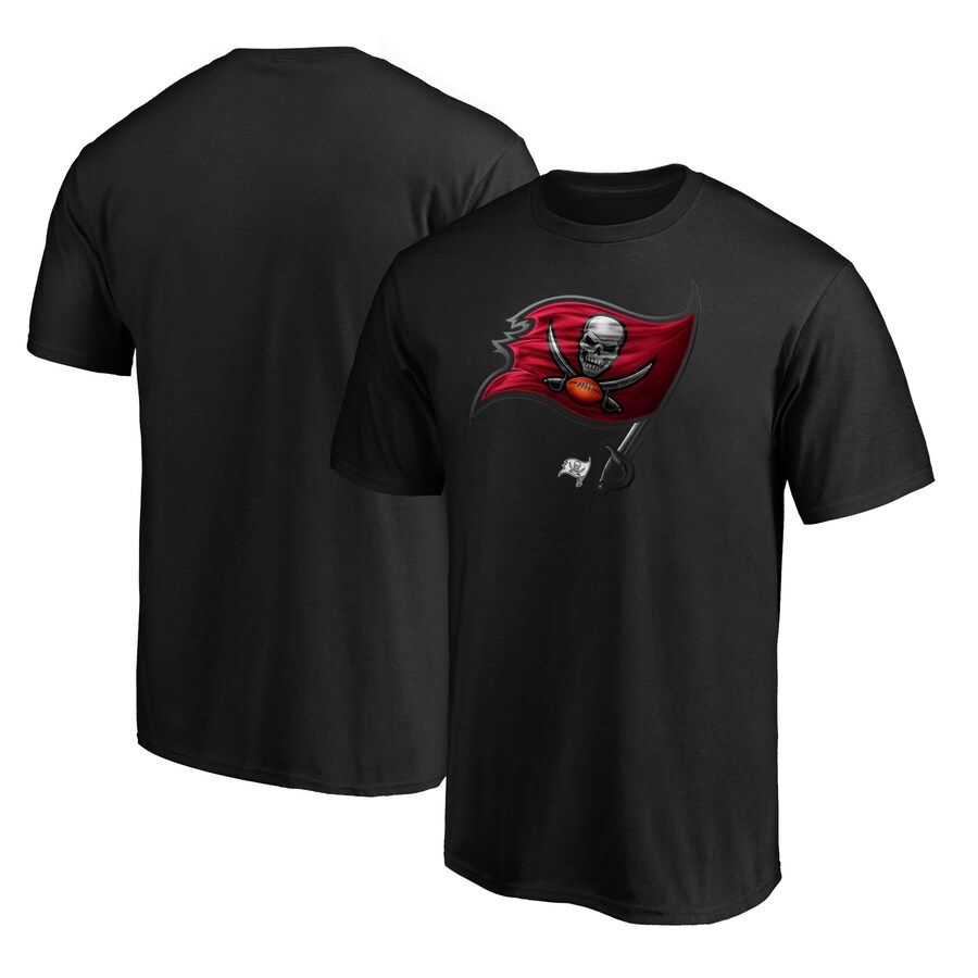 Men's Tampa Bay Buccaneers Black Midnight Mascot T-Shirt - ujerseystore