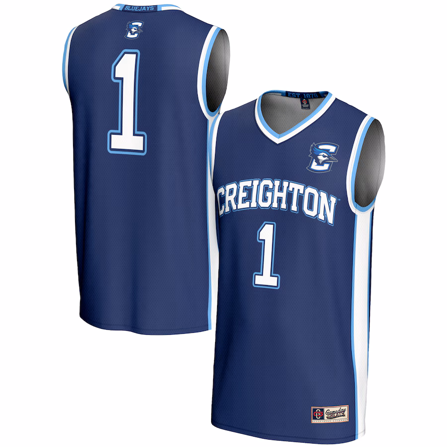 Youth GameDay Greats #1 Royal Creighton Bluejays Lightweight Basketball Jersey - ujerseystore