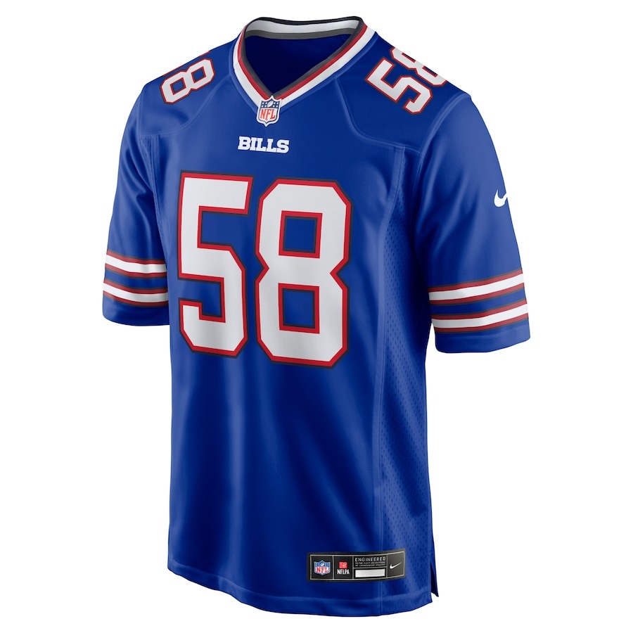 Men's Buffalo Bills Matt Milano Nike Royal Game Player Jersey - ujerseystore
