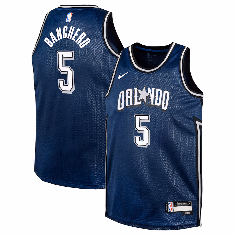 Youth Orlando Magic Paolo Banchero Nike Navy  Swingman Replica Jersey - City Edition - ujerseystore