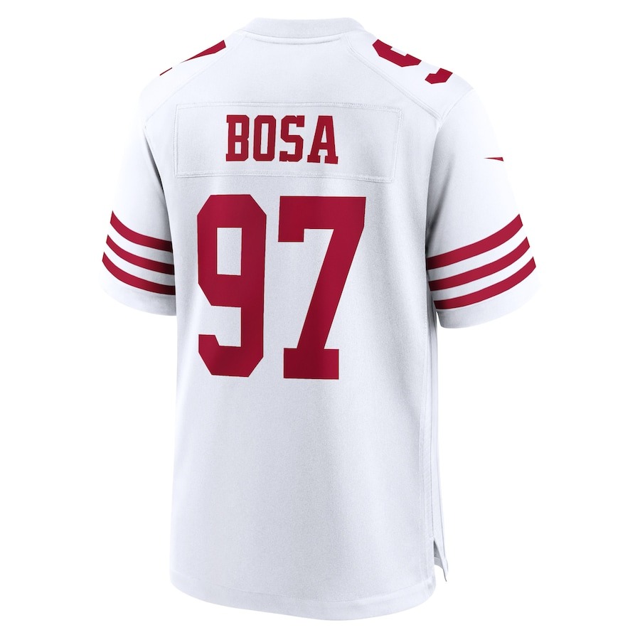 Men's San Francisco 49ers Nick Bosa Nike White Player Game Jersey - ujerseystore