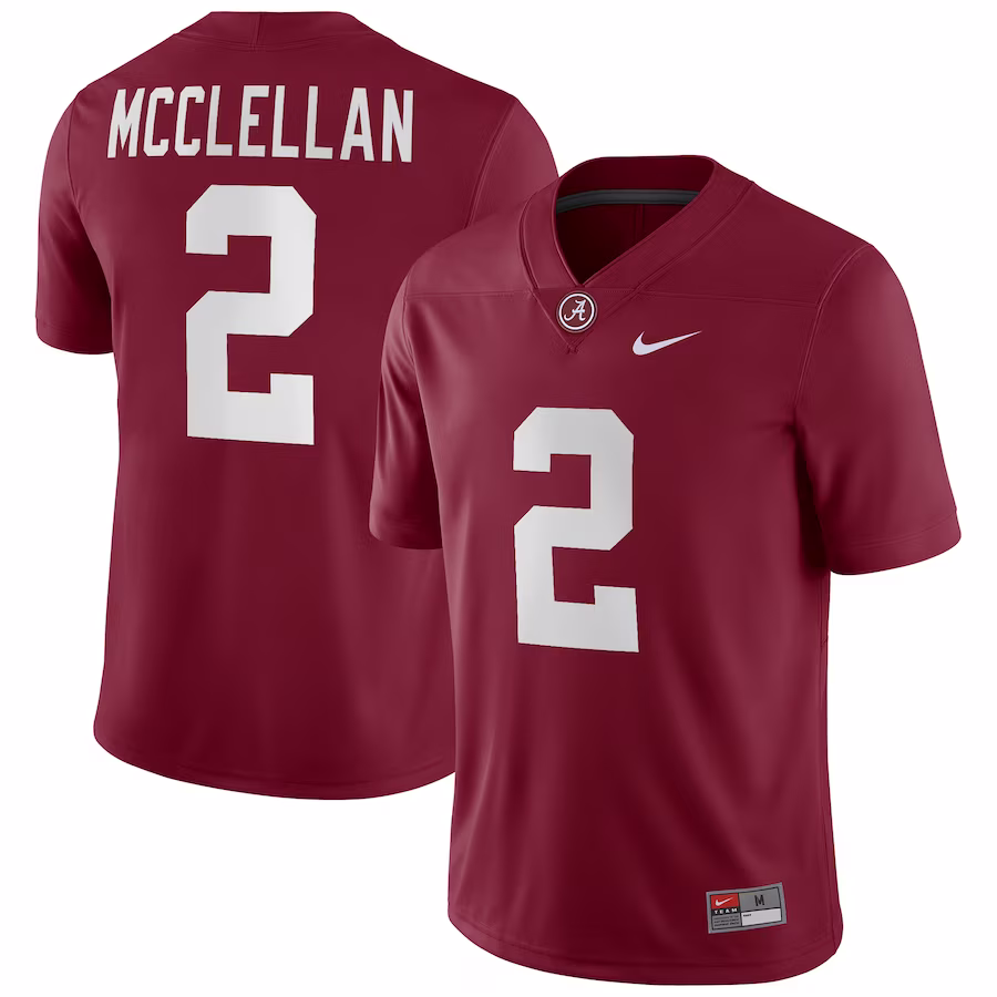 Jase McClellan Alabama Crimson Tide Nike Player Game Jersey - Crimson - ujerseystore