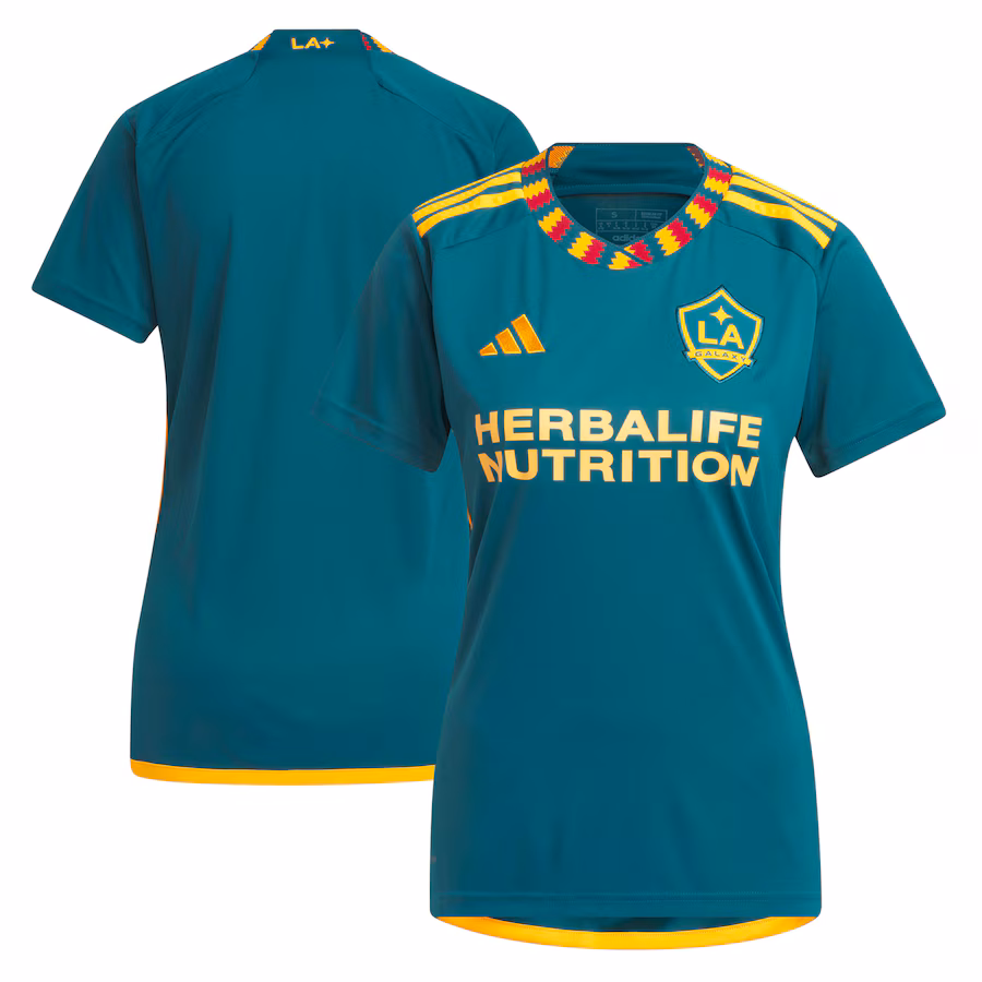 Women's LA Galaxy adidas Green 2023 LA Kit Replica Jersey - ujerseystore