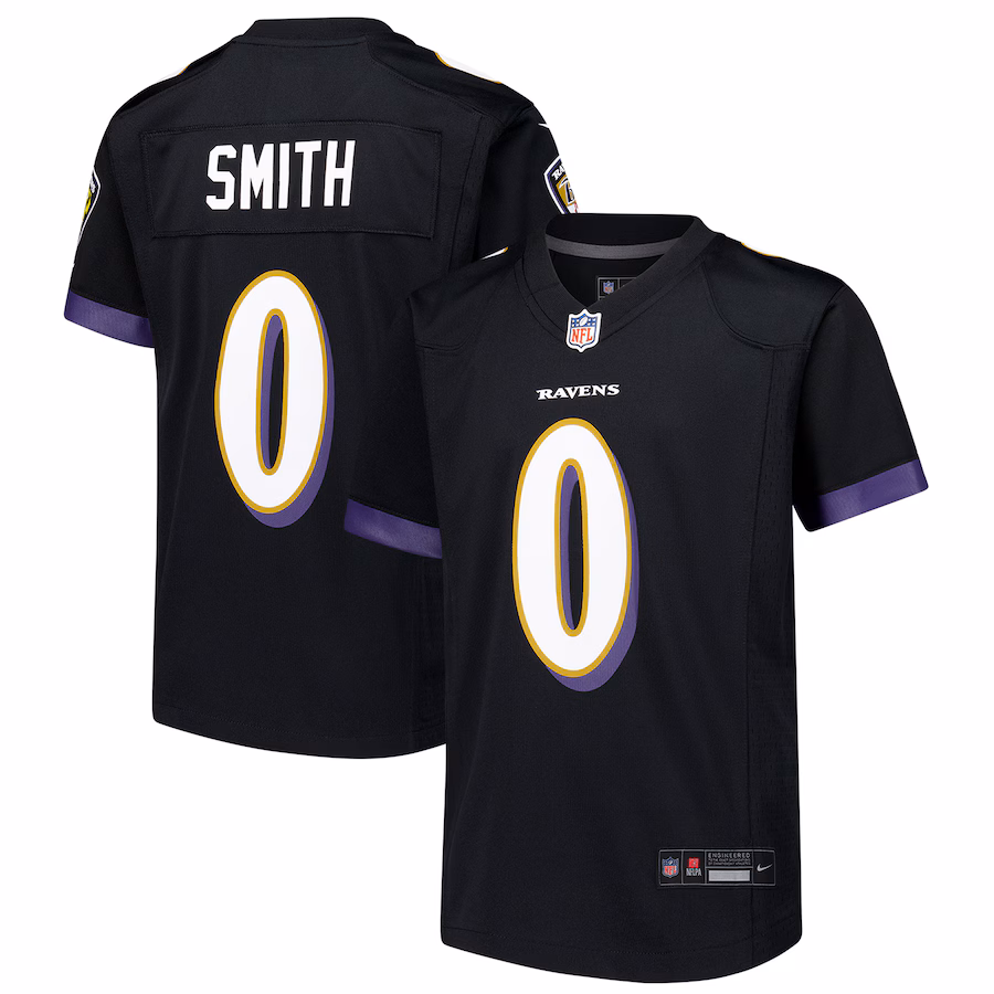 Youth Baltimore Ravens Roquan Smith Nike Black Alternate Player Game Jersey - ujerseystore