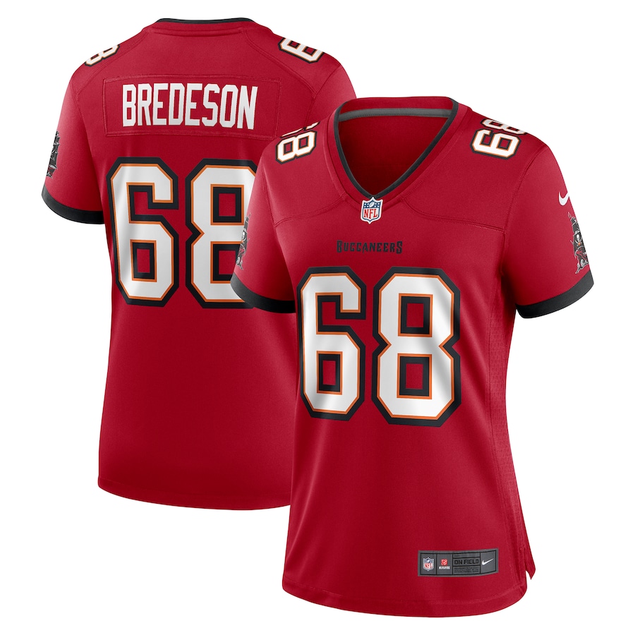 Women's Tampa Bay Buccaneers Ben Bredeson Nike  Red  Game Jersey - ujerseystore