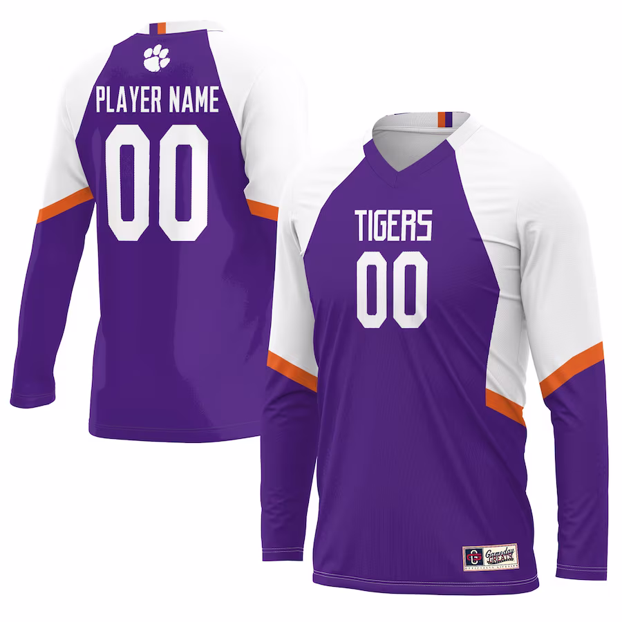Clemson Tigers GameDay Greats Youth NIL Lightweight Volleyball Jersey - Purple - ujerseystore
