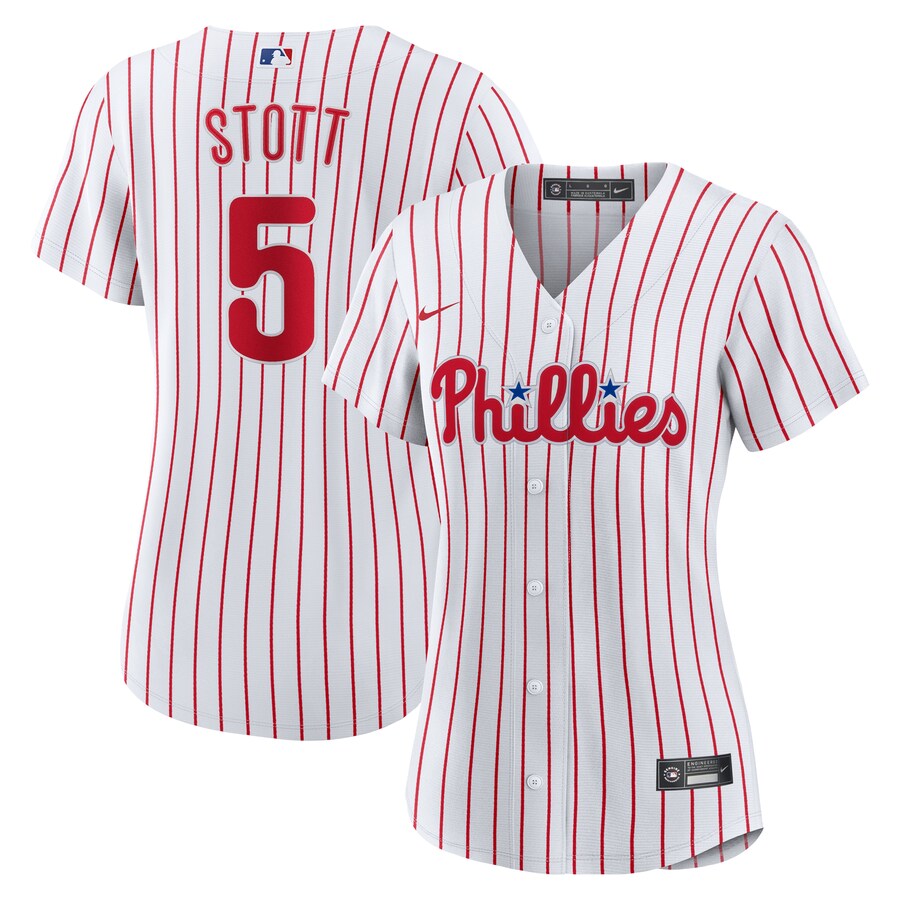 Women's Philadelphia Phillies Bryson Stott Nike White Home Replica Jersey - ujerseystore