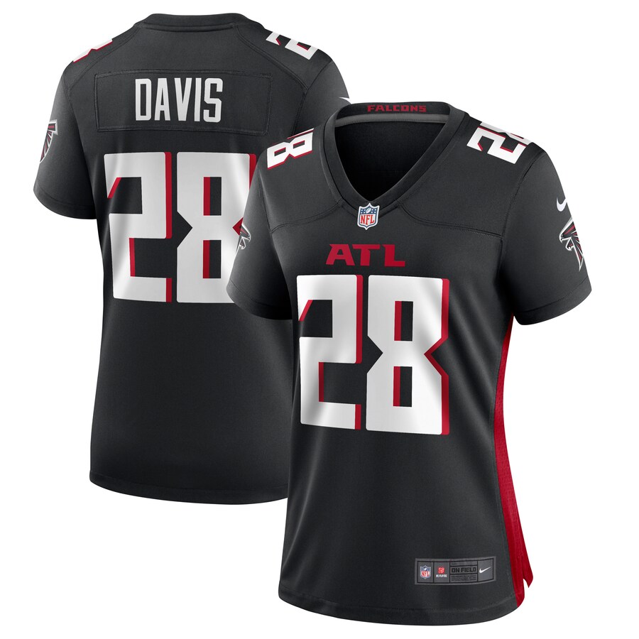Women's Atlanta Falcons Mike Davis Nike Black Game Player Jersey - ujerseystore