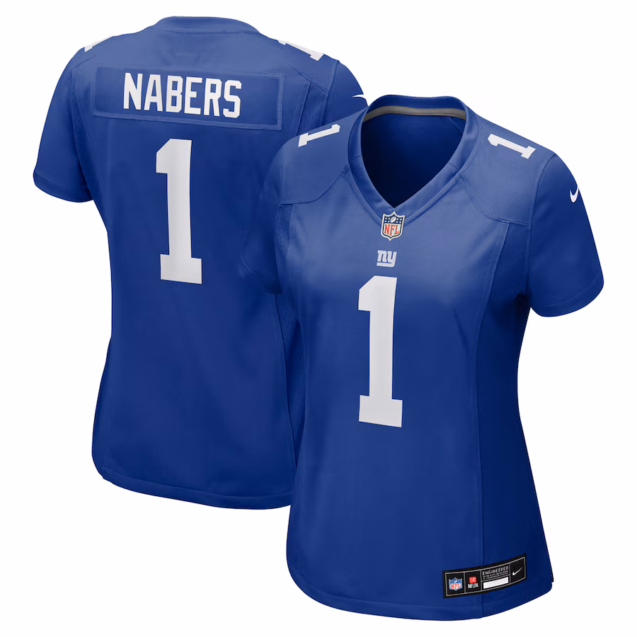 Women's New York Giants Malik Nabers Nike Royal Game Jersey - ujerseystore