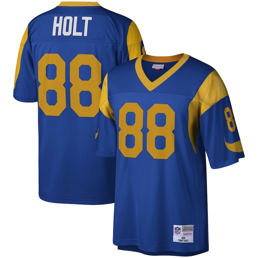 Men's Los Angeles Rams Torry Holt Mitchell & Ness Royal Legacy Replica Jersey - ujerseystore