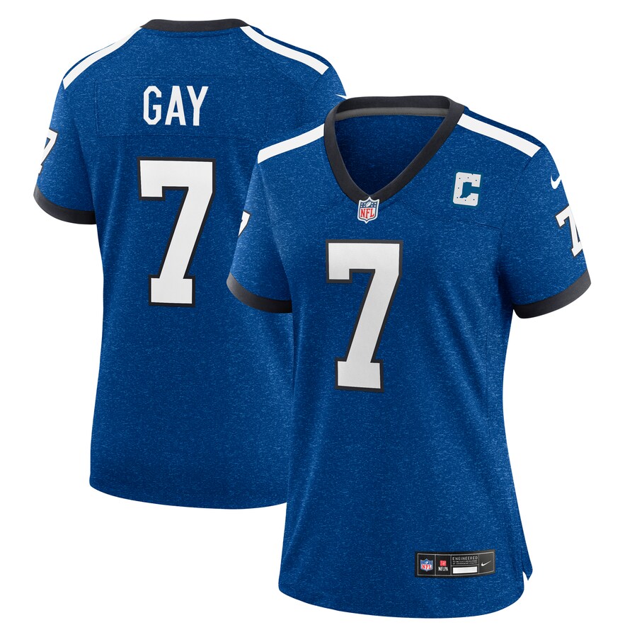Women's Indianapolis Colts Matt Gay Nike Royal Indiana Nights Alternate Game Jersey - ujerseystore