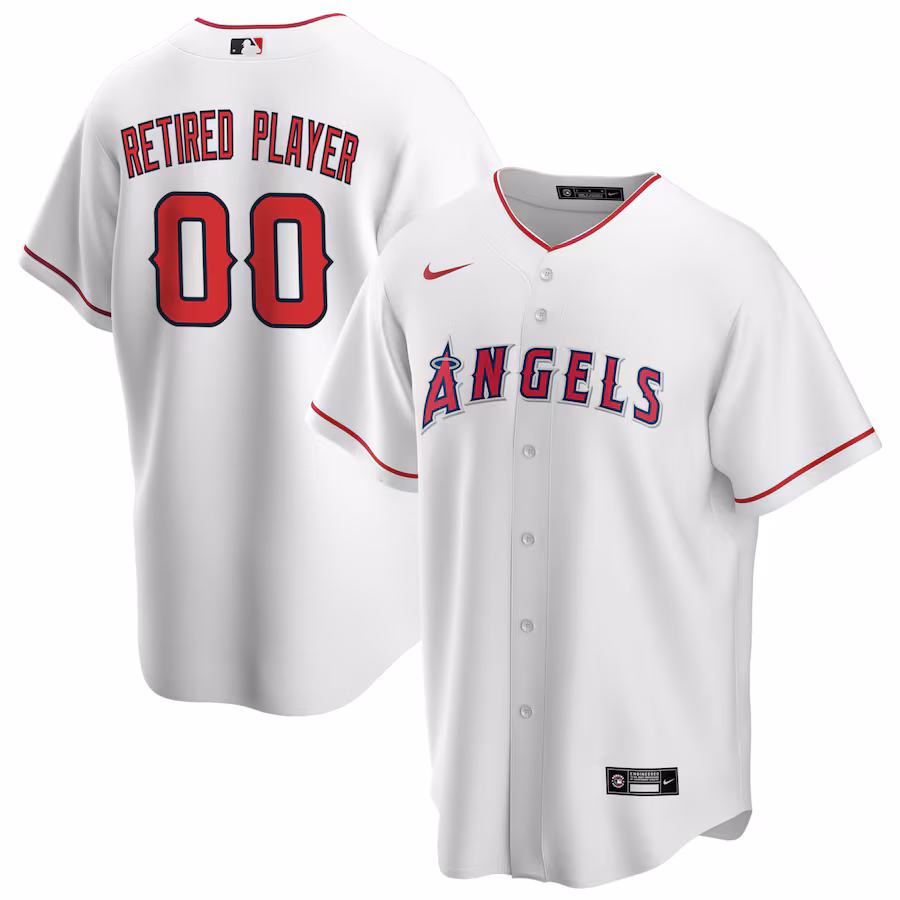 Men's Los Angeles Angels Nike White Home Pick-A-Player Retired Roster Replica Jersey - ujerseystore