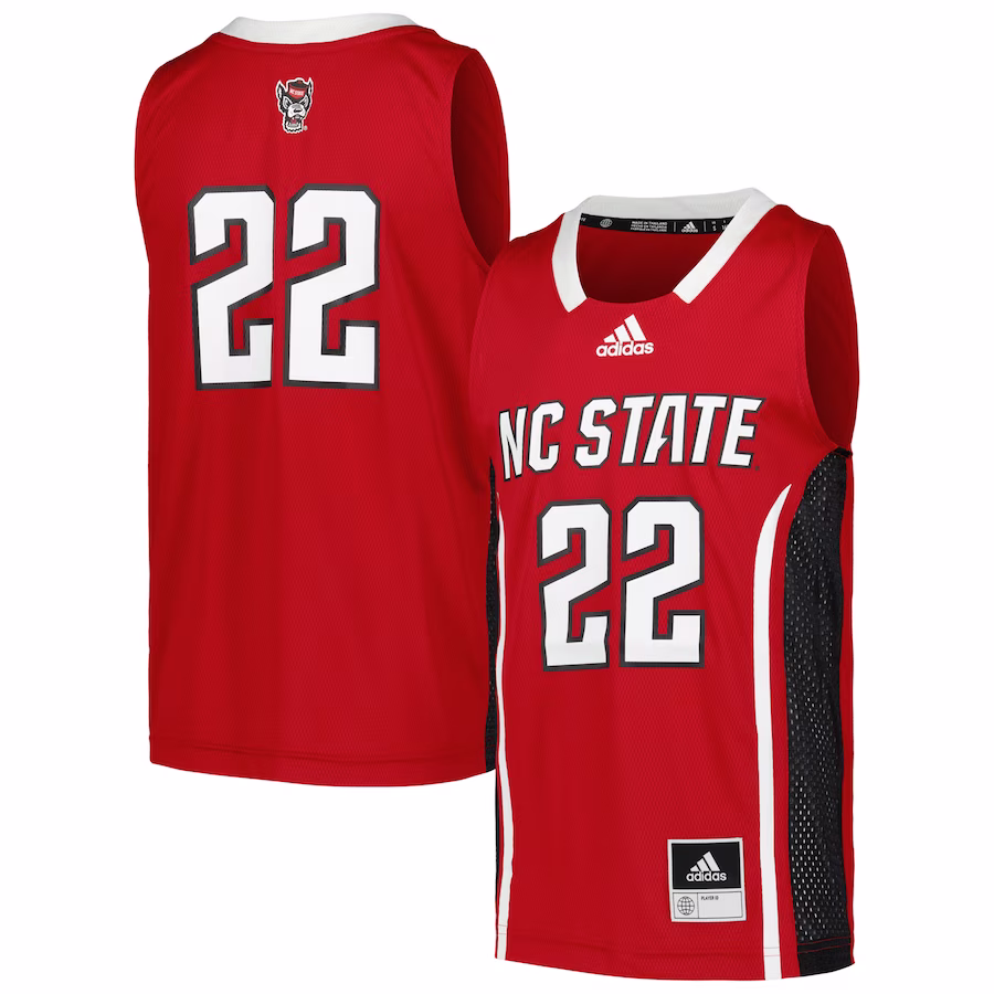 #22 NC State Wolfpack adidas Youth Swingman Jersey - Red - ujerseystore