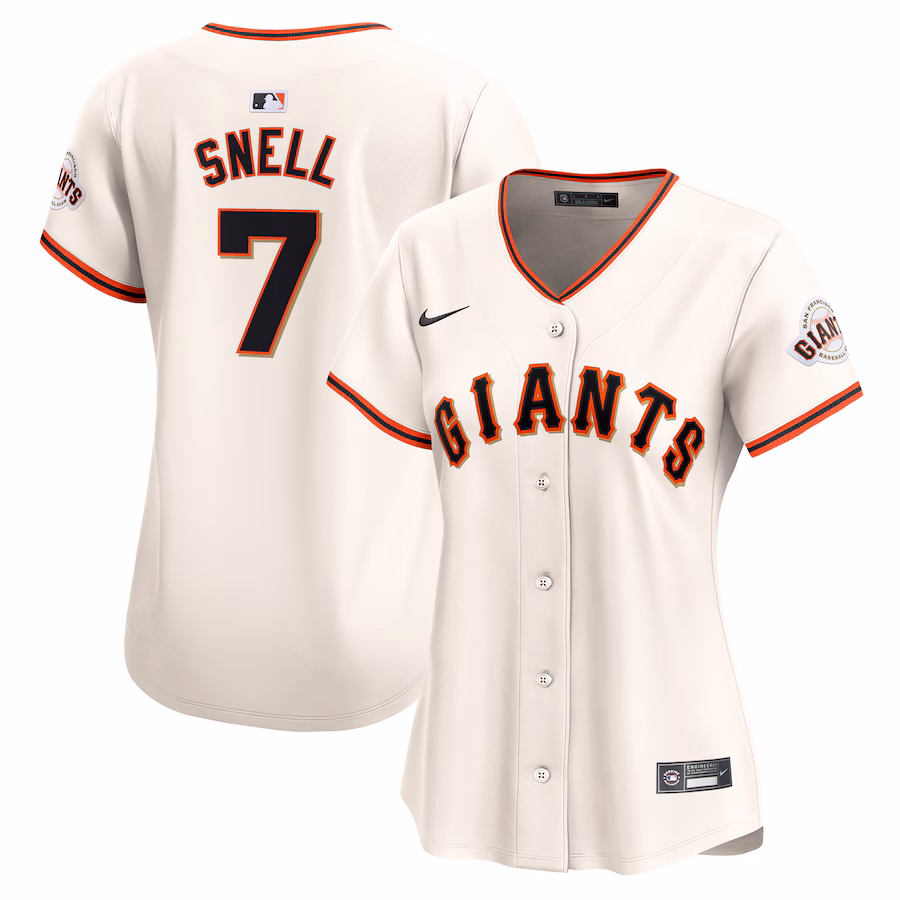 Women's San Francisco Giants Blake Snell Nike Cream Home Limited Jersey - ujerseystore