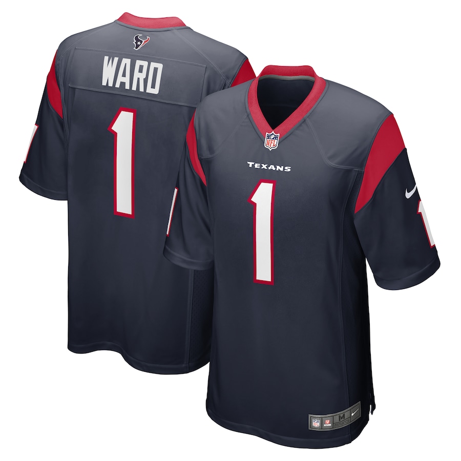Men's Houston Texans Jimmie Ward Nike Navy Game Player Jersey - ujerseystore