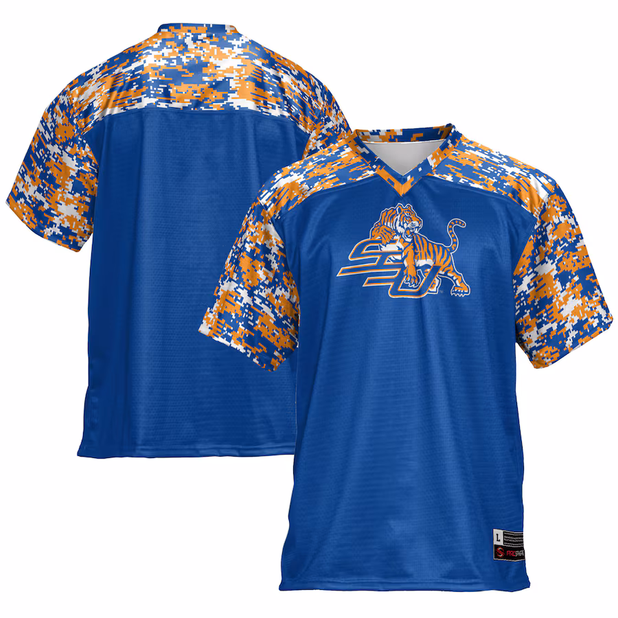 Savannah State Tigers GameDay Greats Football Jersey - Royal - ujerseystore