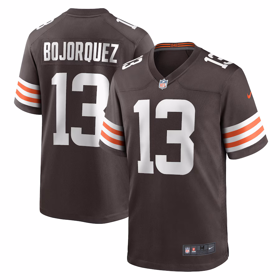 Men's Cleveland Browns Corey Bojorquez Nike Brown Game Jersey - ujerseystore
