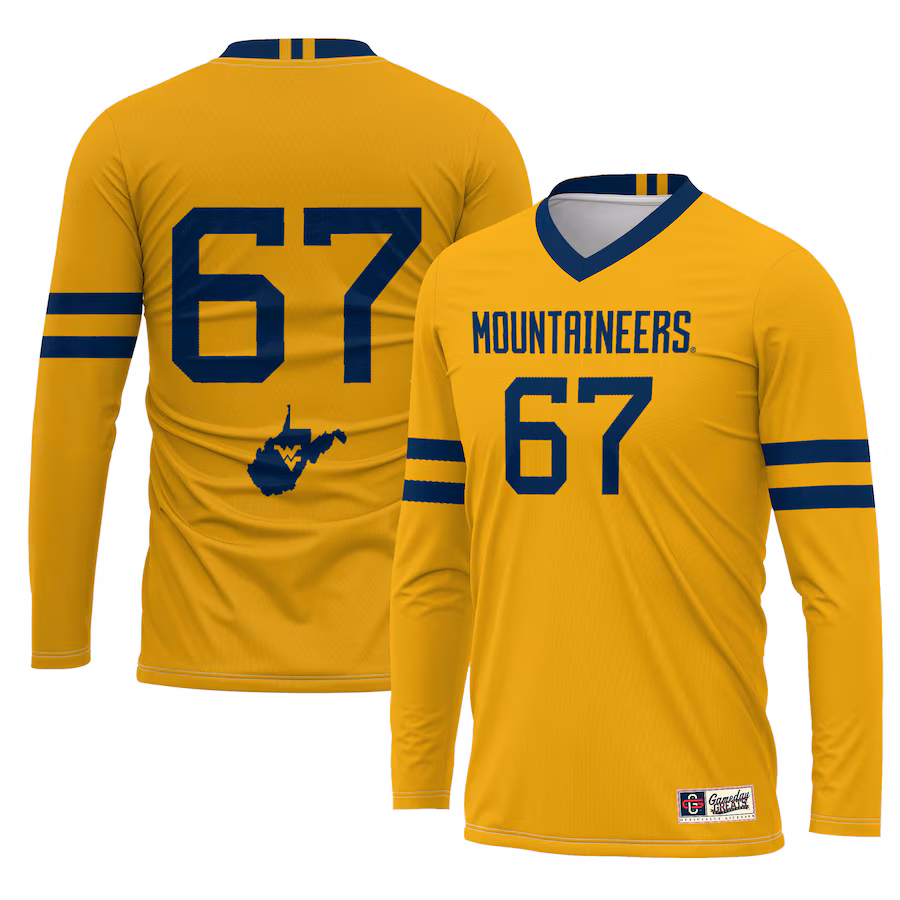 Unisex GameDay Greats #1 Gold West Virginia Mountaineers Lightweight Volleyball Jersey - ujerseystore