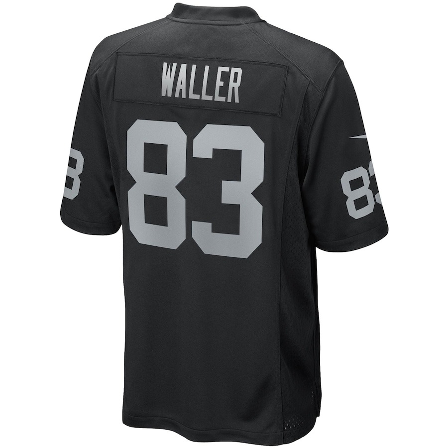 Men's Las Vegas Raiders Darren Waller Nike Black Game Player Jersey - ujerseystore