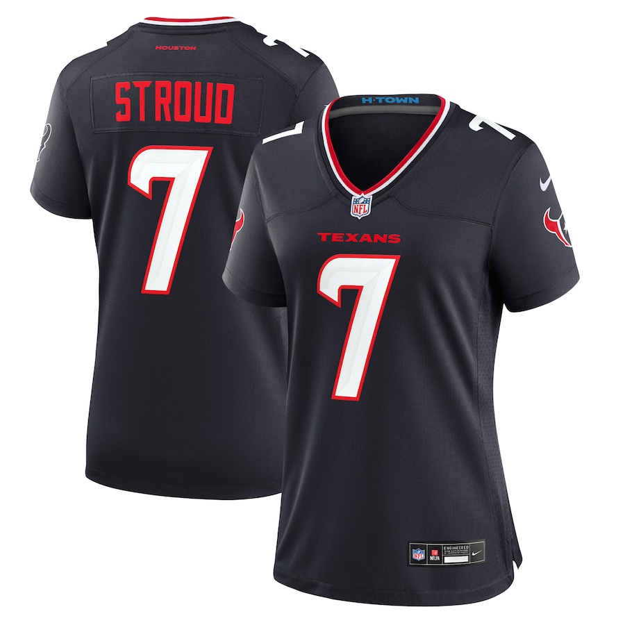 Women's Houston Texans C.J. Stroud Nike Navy Game Jersey - ujerseystore