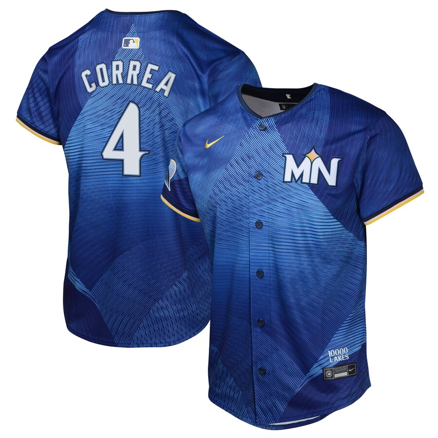 Youth Minnesota Twins Carlos Correa Nike Royal 2024 City Connect Limited Jersey - ujerseystore