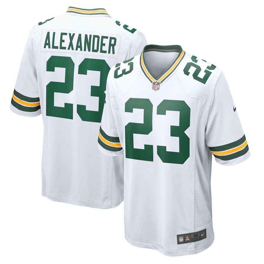 Men's Green Bay Packers Jaire Alexander Nike White Game Player Jersey - ujerseystore