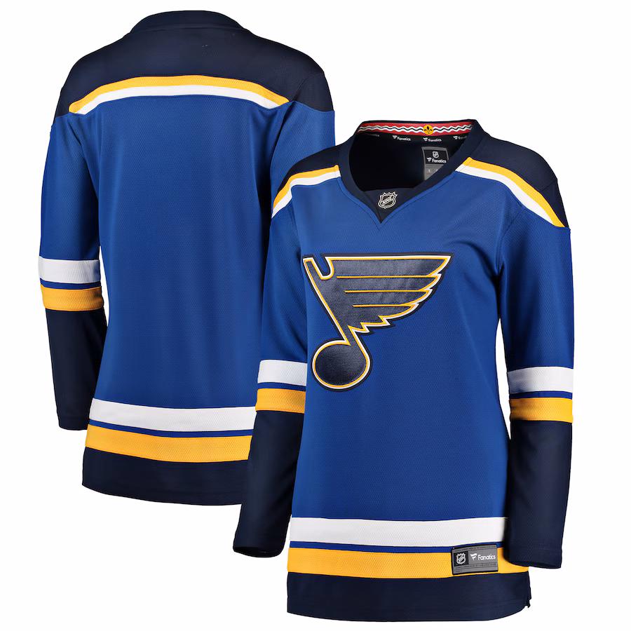 Women's St. Louis Blues Fanatics Blue Breakaway Home Jersey - ujerseystore