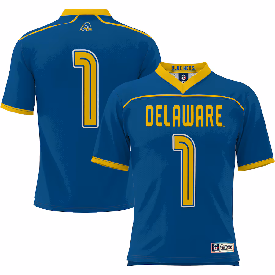 #1 Delaware Fightin' Blue Hens GameDay Greats Youth Men's Lacrosse Lightweight Fashion Jersey - Royal - ujerseystore