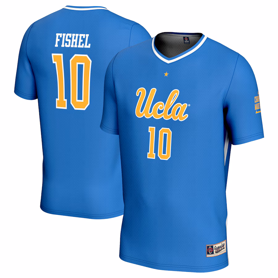 Unisex GameDay Greats Mia Fishel Blue UCLA Bruins Women's Soccer Lightweight Fashion Jersey - ujerseystore