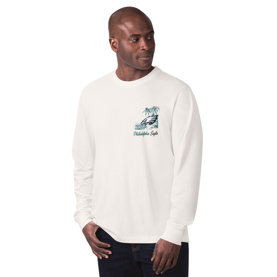 Men's Philadelphia Eagles Margaritaville Mint It's Five O'Clock Somewhere Long Sleeve T-Shirt - ujerseystore