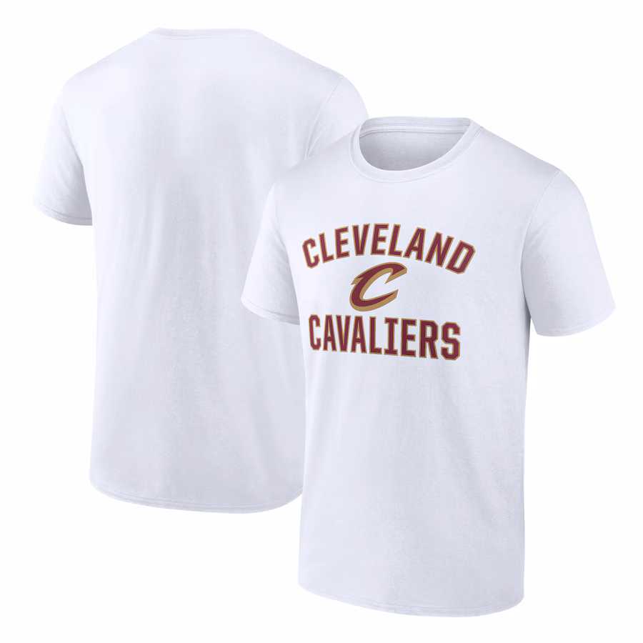 Men's Cleveland Cavaliers White Victory Arch Team T-Shirt - ujerseystore