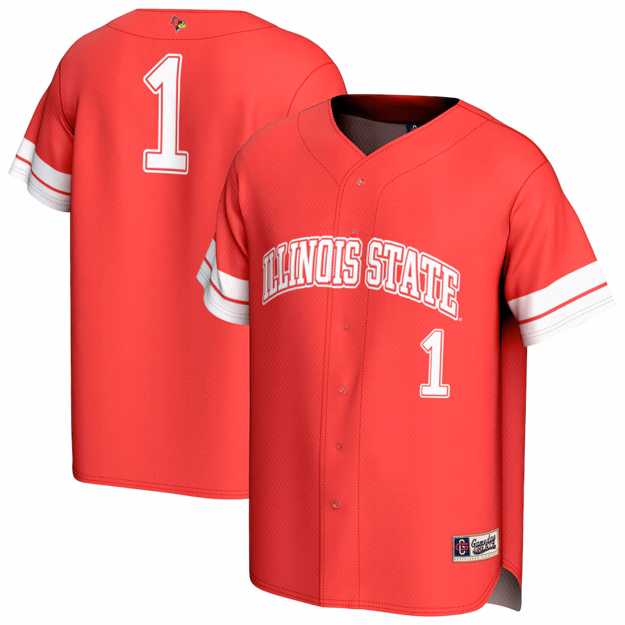 Youth GameDay Greats #1 Red Illinois State Redbirds Lightweight Collegiate Baseball Fashion Jersey - ujerseystore